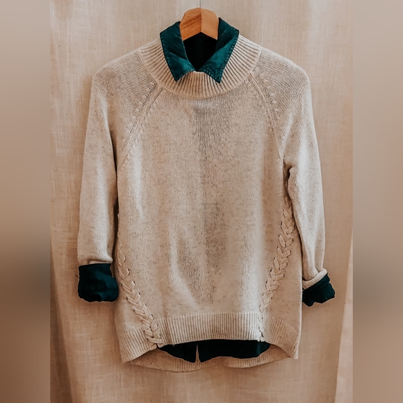 Cloud white knit sweater - Picture 1 of 5